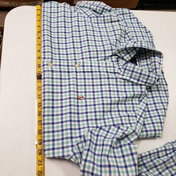 Polo Ralph Lauren Mens Gingham Oxford Button Shirt Size M Slim Fit Preppy Golf - Picture 12 of 15